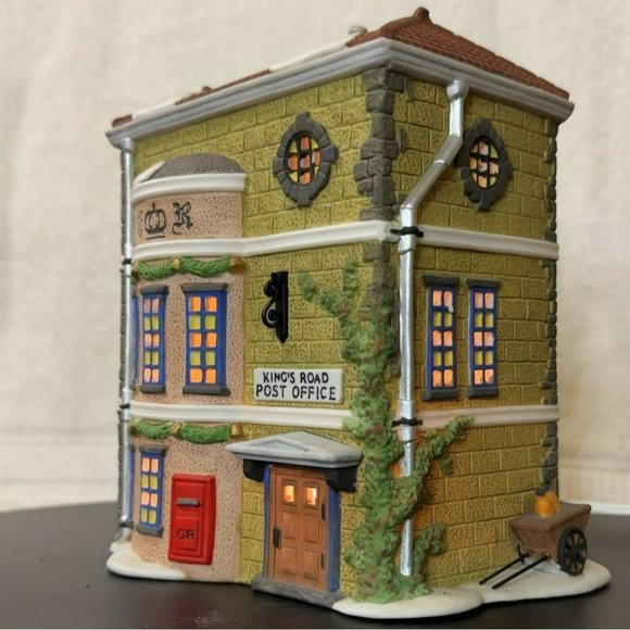 Dept 56 Kings Road Post Office Dickens Village Lighted Christmas Building - 1992 - Picture 6 of 12